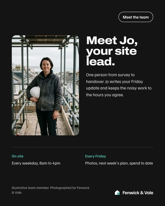 Meet the team: Jo, the site lead, on scaffolding