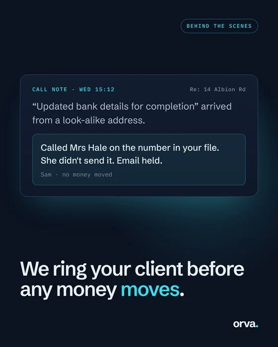 Behind the scenes: a fake bank-details email stopped with one phone call